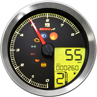KOSO NORTH AMERICA TNT-B Multifunction Meter - Silver BA051300