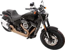 DRAG SPECIALTIES SEATS Predator III Seat - Double Diamond - Silver Stitched - FXFB/S '18-'23 0802-1073