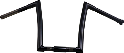 TODD'S CYCLE 1-1/4" Strip Handlebar - Springer - 12" Rise - Black 0601-2802