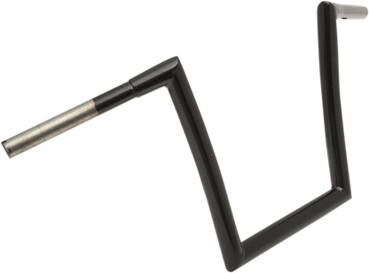 TODD'S CYCLE 1-1/4" Strip Handlebar - Strip - Fat Bobber - 12" Rise - Black 0601-2726