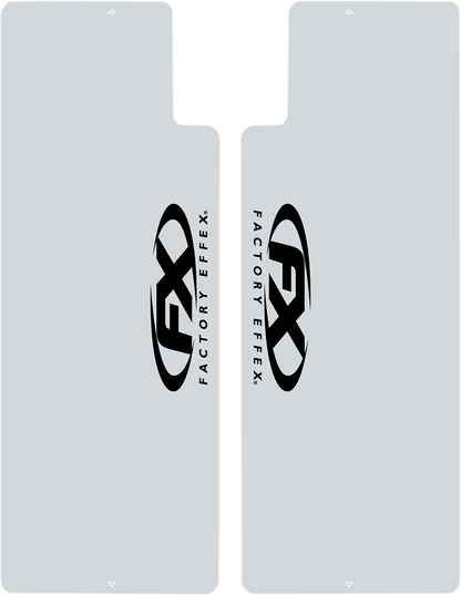 FACTORY EFFEX Fork Shield Decal - Upper - FX - Black 06-38008