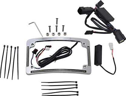 CUSTOM DYNAMICS Radius License Plate Frame - Chrome TF05-BCM-C