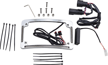 CUSTOM DYNAMICS Radius License Plate Frame - Chrome TF05-BCM4-C