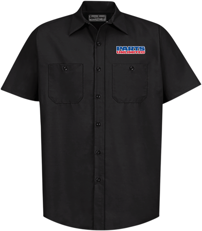 THROTTLE THREADS Parts Unlimited Shop Shirt - Black - XL PSU37ST24BKXL