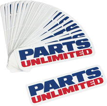 PROMOTIONAL ITEMS VENDOR Parts Unlimited Decals - 8" x 3" - 50 Pack DIS73