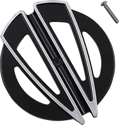 COVINGTONS Air Cleaner Cover Insert - Ripper - Black C1819-B