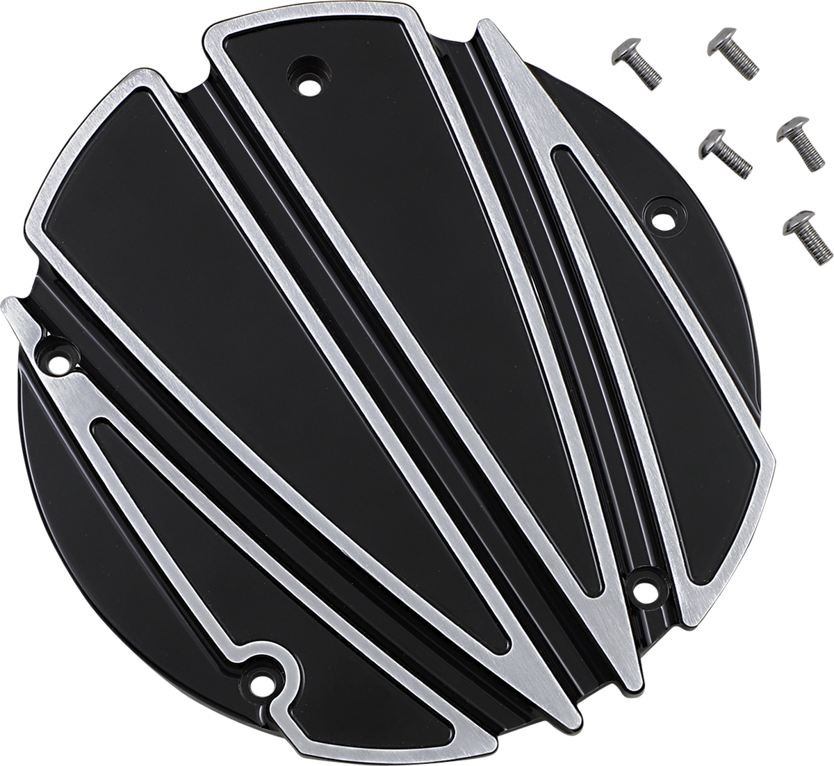 COVINGTONS Derby Cover - Ripper - 5 Hole - Black - Touring/Trike C1875-B
