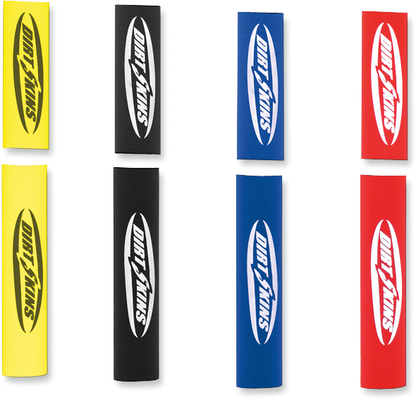 SCHAMPA & DIRT SKINS Fork Covers - 2 mm Neoprene - Blue/White - Standard DSFRKSKN01-2