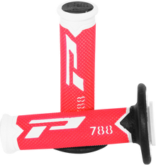 PRO GRIP Cross Triple Density 788 Grips - White/Red/Black PA078800WRN