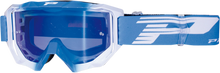 PRO GRIP 3200 FL Goggle - Venom - Light Blue/White - Blue Mirror Lens PZ3200AZBIFL