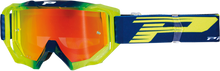 PRO GRIP 3200 FL Goggle - Venom - Navy/Yellow Fluo - Orange Mirror Lens PZ3200BLGFFL