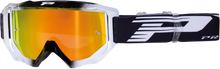 PRO GRIP 3200 FL Goggle - Venom - Black/White - Orange Mirror Lens PZ3200NEBIFL