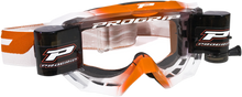 PRO GRIP 3200 Roll-Off Goggle - Venom - Orange - Clear Lens PZ3200ROARA