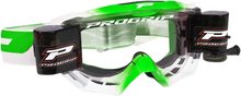 PRO GRIP 3200 Roll-Off Goggle - Venom - Green - Clear Lens PZ3200ROVER