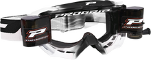 PRO GRIP 3200 Roll-Off Goggle - Venom - Black/White - Clear Lens PZ3200RONEBI