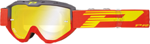 PRO GRIP 3450 FL Goggle - Riot - Gray/Red - Yellow Mirror Lens PZ3450GRROFL