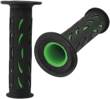 PRO GRIP 724 Dual Density Sportbike Grips - Open Ends - Black/Green PA0724OEVE02