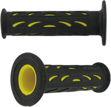 PRO GRIP 724 Dual Density Sportbike Grips - Open Ends - Black/Yellow PA0724OEGI02