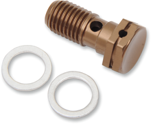 SHINDY Aluminum Banjo Bolt - Single - Honda/Kawasaki/Suzuki/Yamaha 17-619