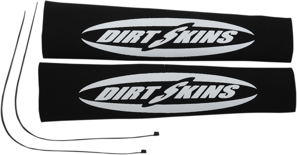 SCHAMPA & DIRT SKINS Fork Covers - 2 mm Neoprene - Black/White - 12.25" Standard DSFRKSEAL15-1