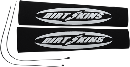 SCHAMPA & DIRT SKINS Fork Covers - 2 mm Neoprene - Black/White - 12.25" Standard DSFRKSEAL15-1