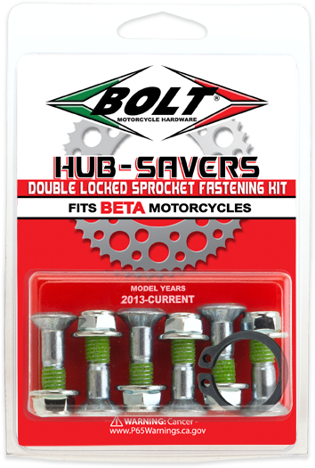 Hub Savers Double Lock Sprocket Fastenrs Beta