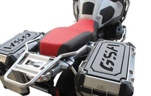 TechSpec Pannier Guards for the BMW R 1200 / 1250 GS Adventure (GSA) (14-24) Left - 44Itr, and Right - 36Itr - Gray / Black