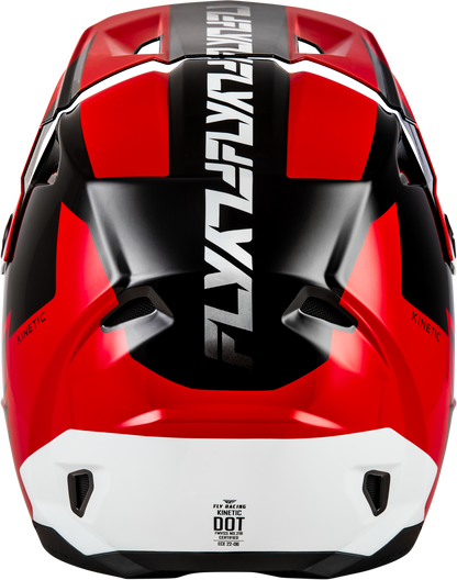 Kinetic Crest Helmet Red/Black/White 2x