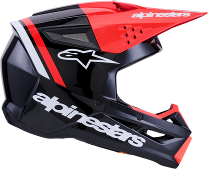 Sm3 Radium Helmet Blk/Red Fluo/White Glossy Xl