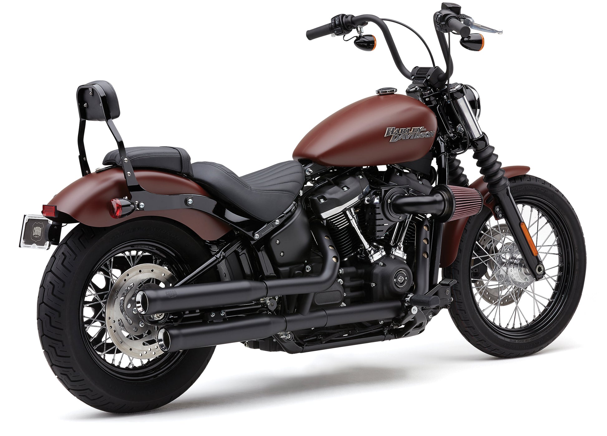 3" Nh Series Slip Ons Black Softail 18 22