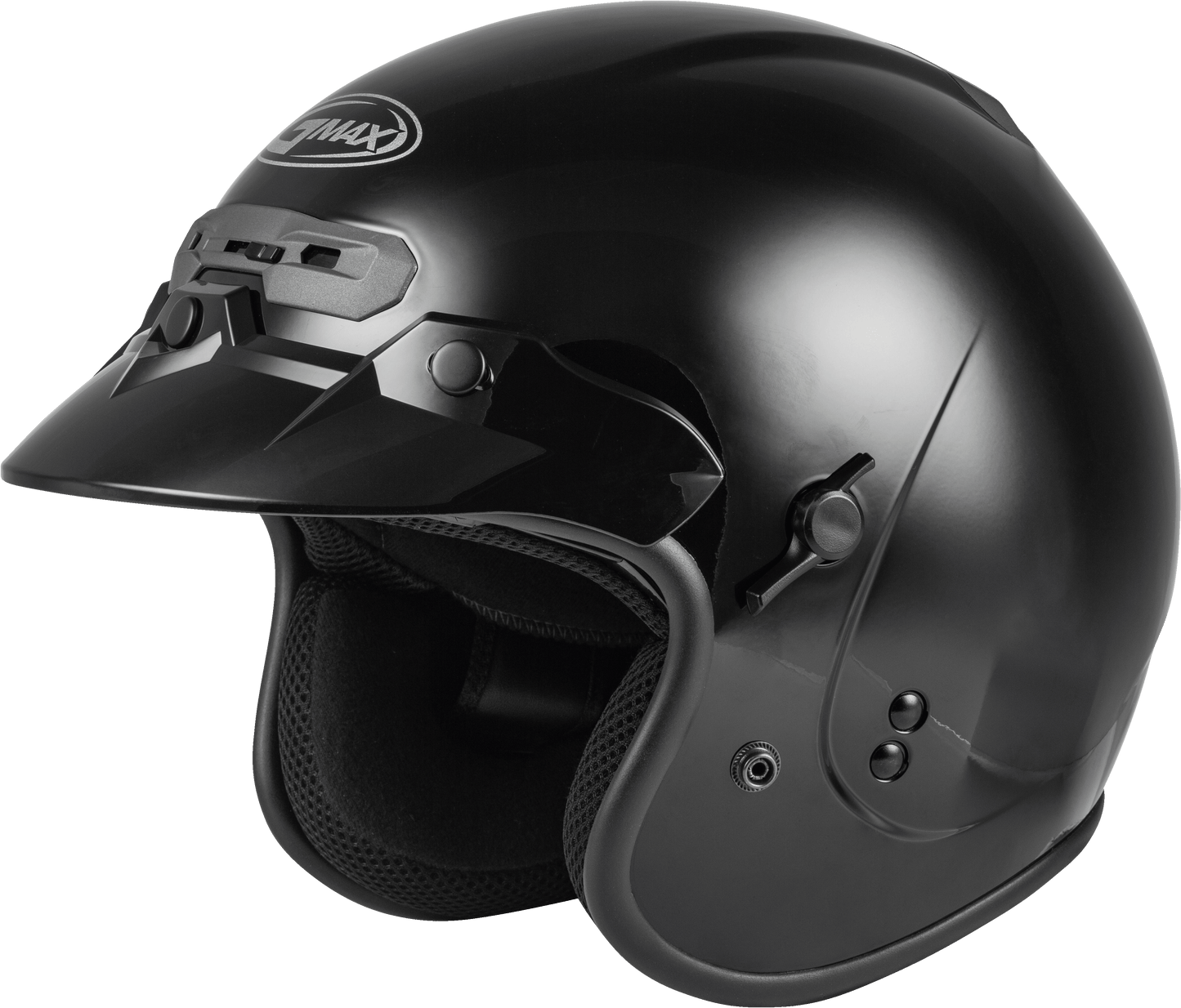 Gm 32 Open Face Helmet Black Sm