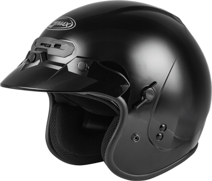 Gm 32 Open Face Helmet Black Xs