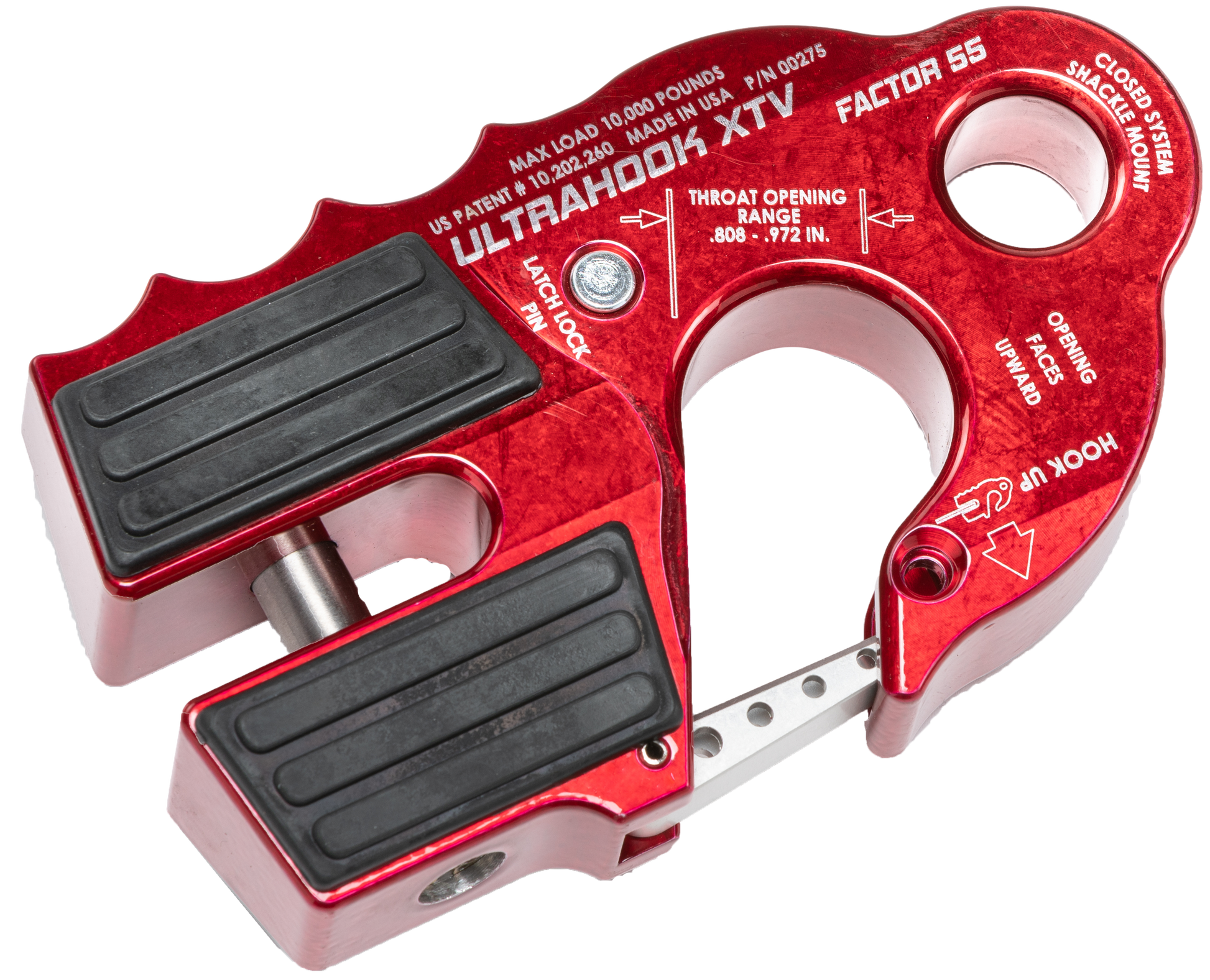 Ultrahook Xtv Winch Shackle Mount Red