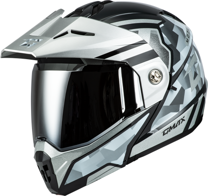 Md 74 Striker Modular Helmet W Slvr Shield Slvr/Blu Mtlc 3x