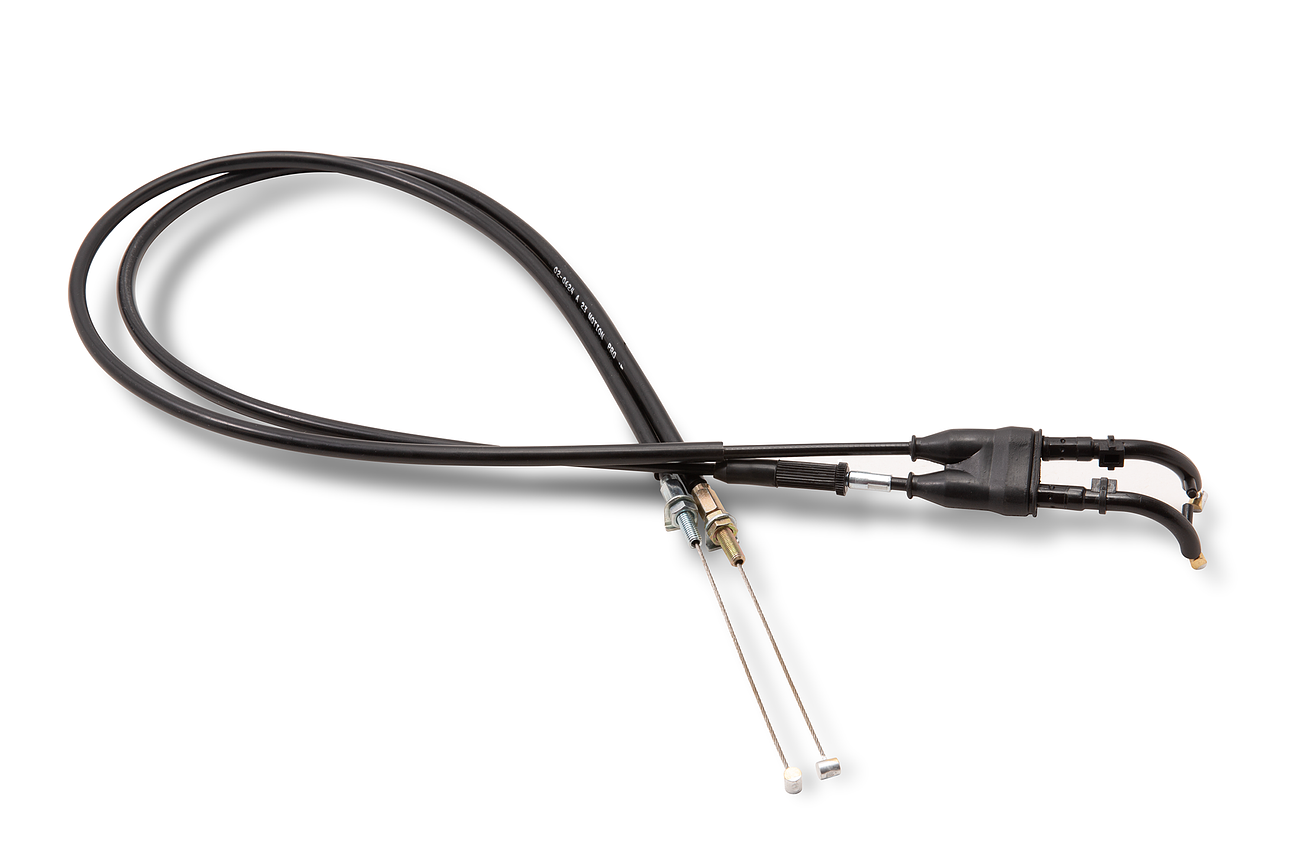 Black Vinyl Throttle Cable Push Pull  Set Hon