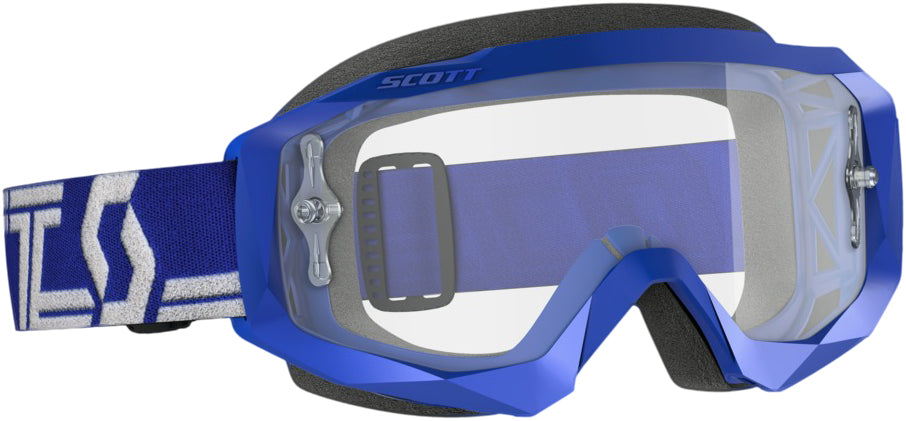 Hustle Goggle X Blue/White W/Clear Works