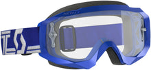 Hustle Goggle X Blue/White W/Clear Works