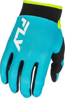 Youth F 16 Gloves Aqua/Black/White Y2xs
