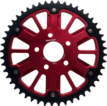 Stealth 49t Rear Sprocket Red Alum Car  Blk Steel Teeth