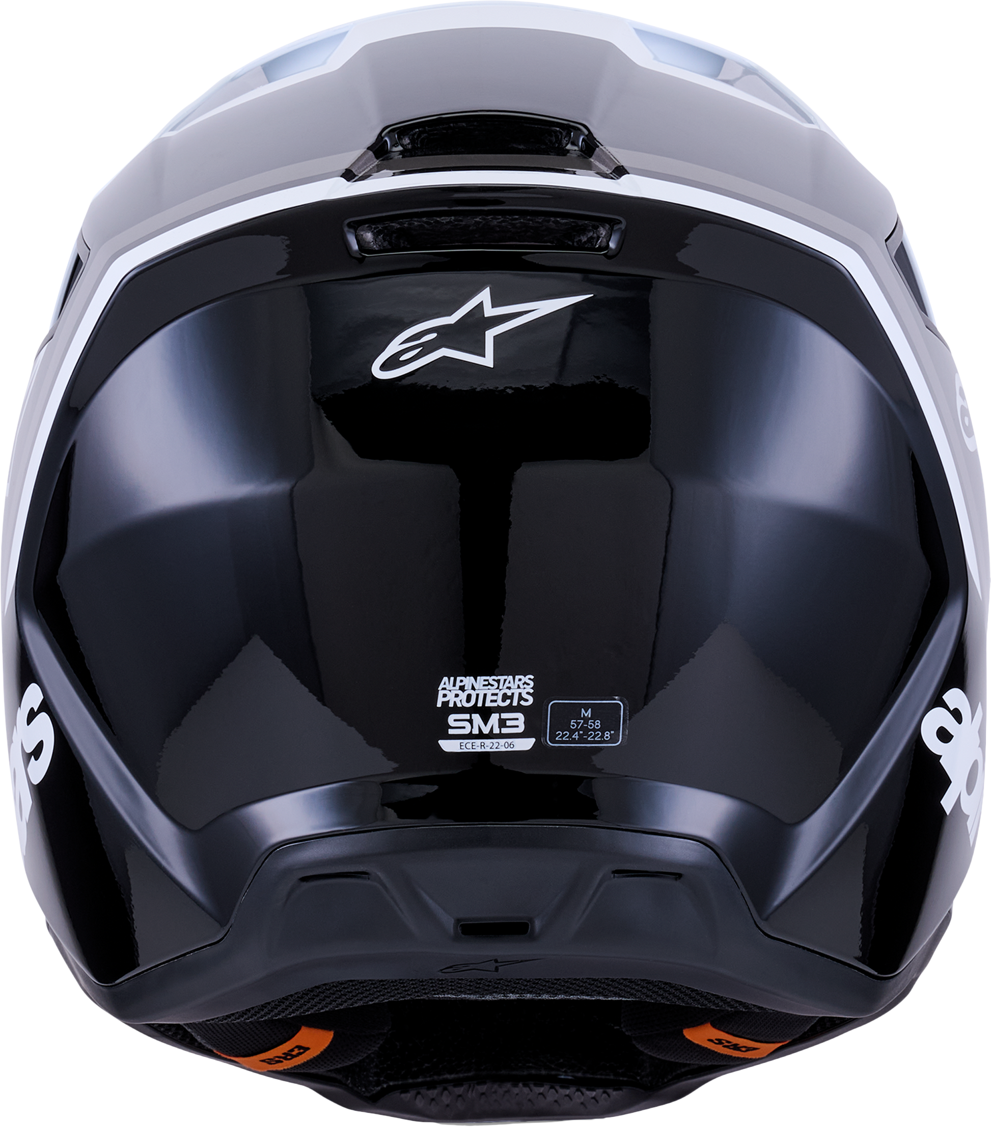 Sm3 Radium Helmet Blk/Wht/Gry Glossy 2x