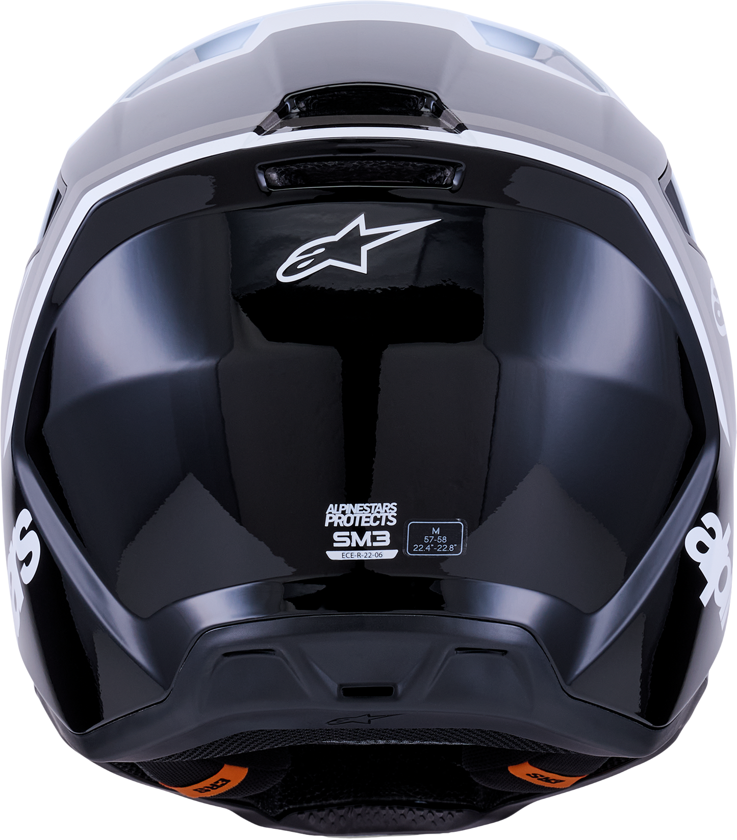 Sm3 Radium Helmet Blk/Wht/Gry Glossy Sm