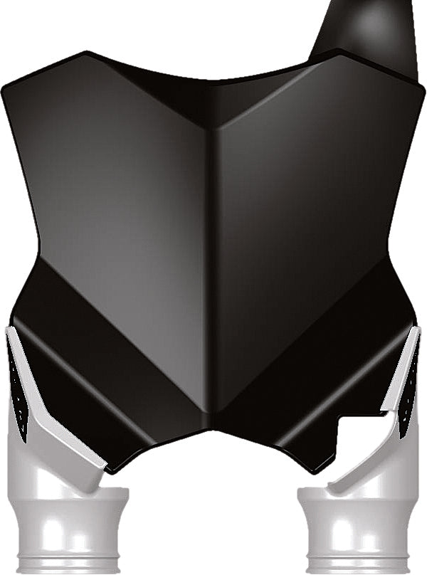 Front Number Plate Black/White