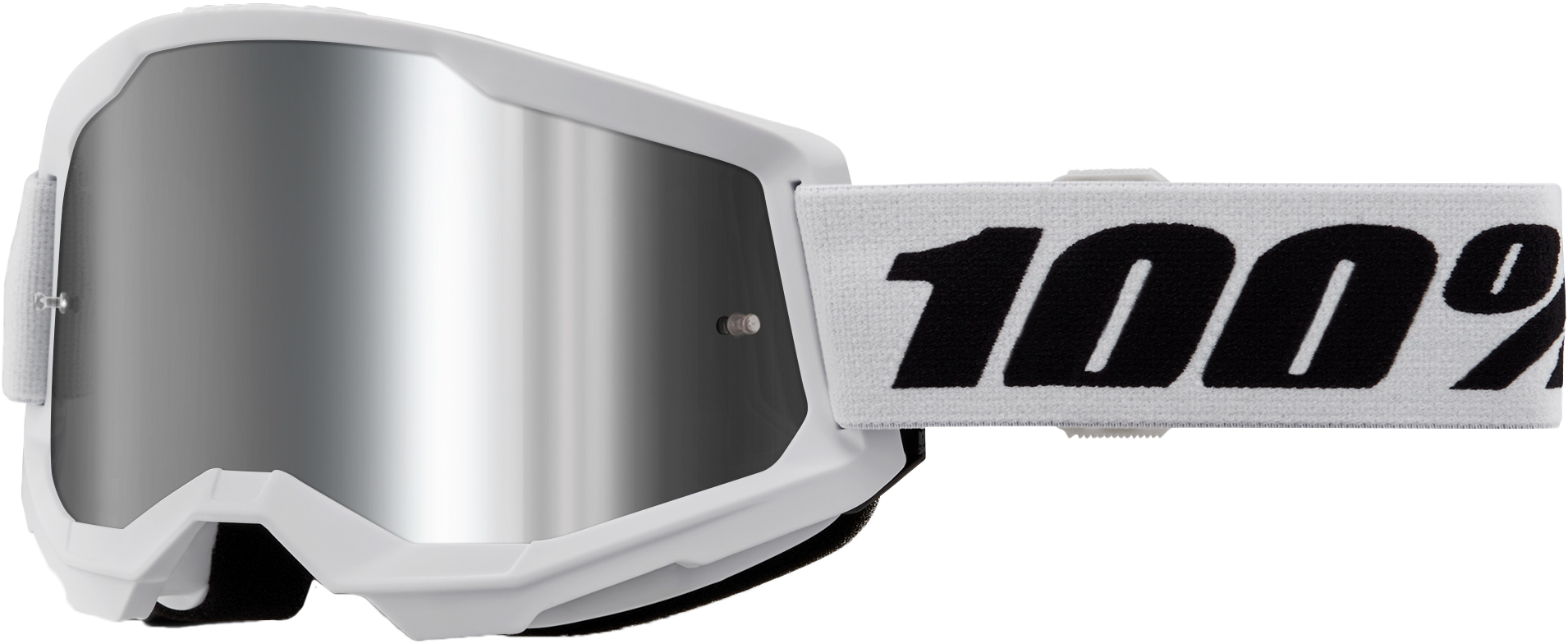 Strata 2 Goggle White Mirror Silver Lens