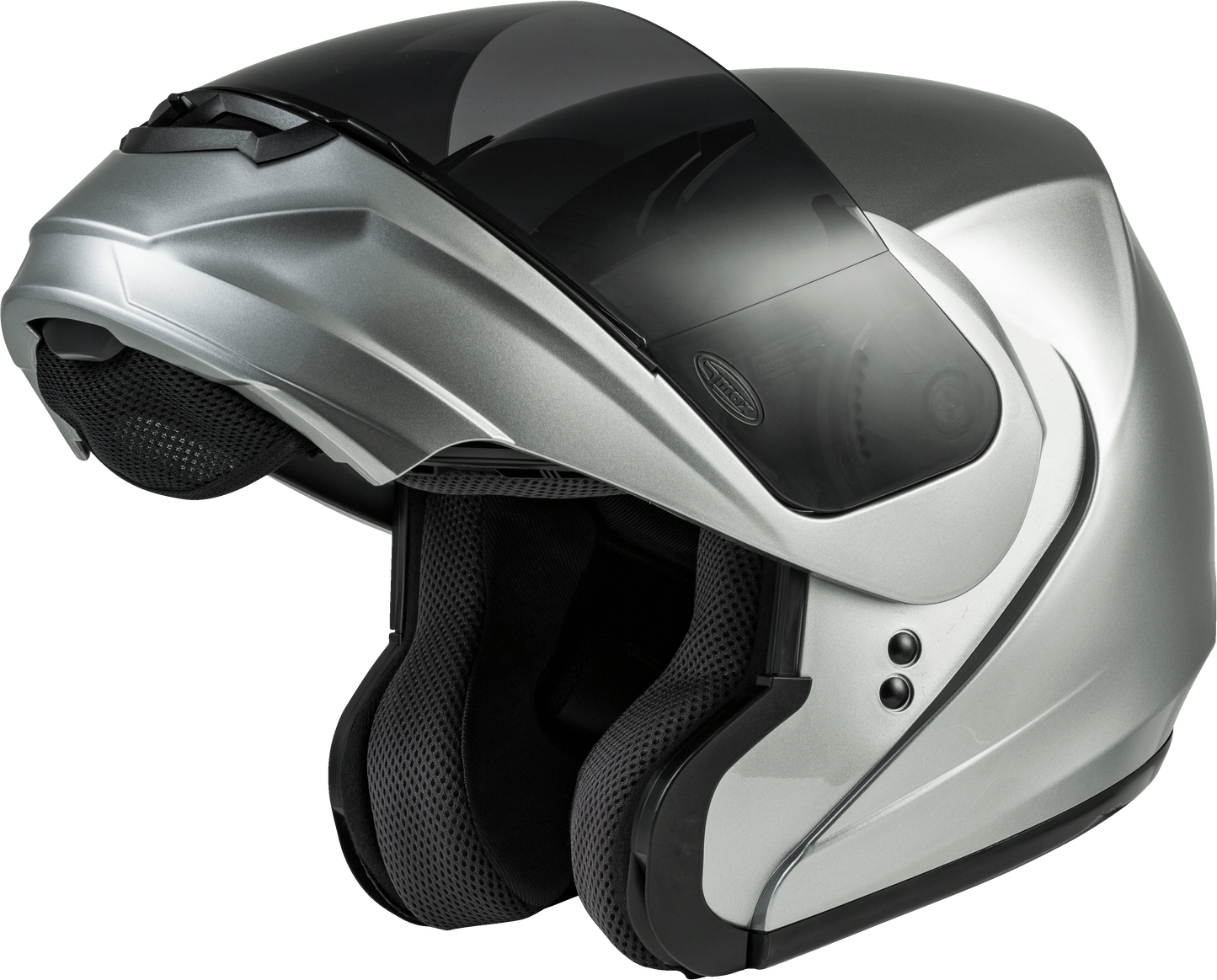 Md 04 Modular Helmet Metallic Silver Xl