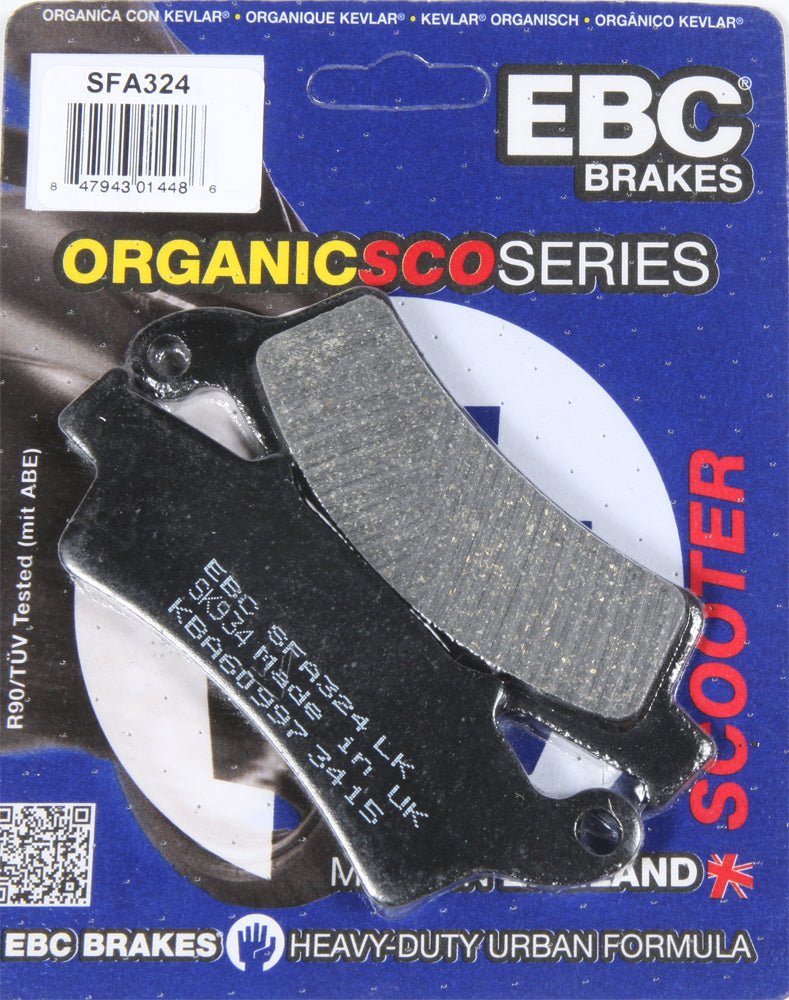 Brake Pads Sfa324 Organic