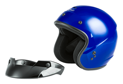 Of 2 Open Face Helmet Blue Xl