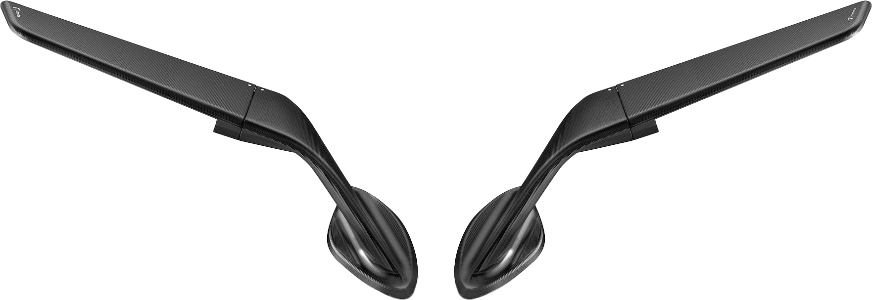 Stealth Sport Mirror Black Pair Apr