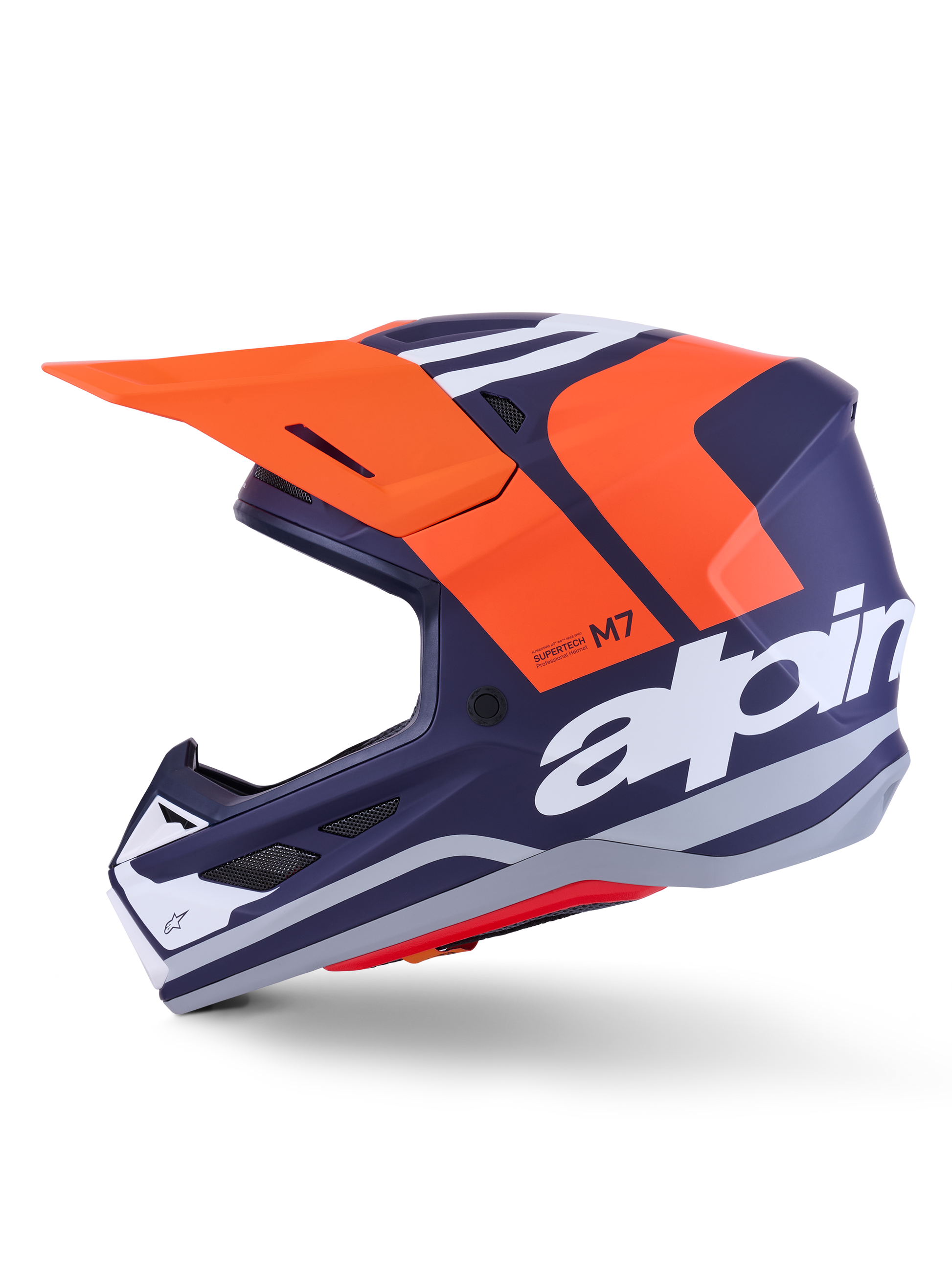 Sm7 Core Helmet Orng/Blue Matt Md