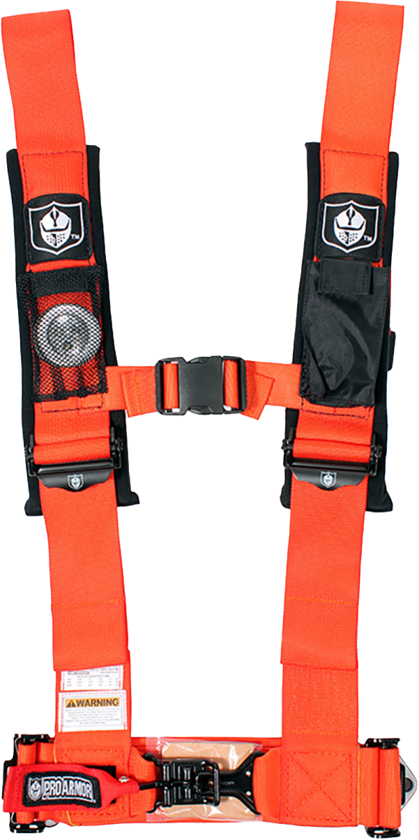 5pt Harness 3" Pads Orange Orange