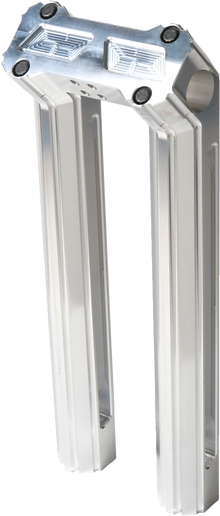 H/D Billet Risers 12" Raw Kickback